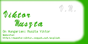 viktor muszta business card